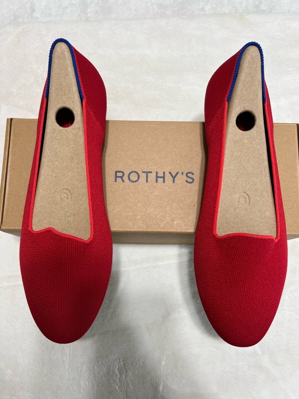 NIB Rothy’s Lounge Loafer Bombshell Red Size 10.5 - Picture 7 of 12